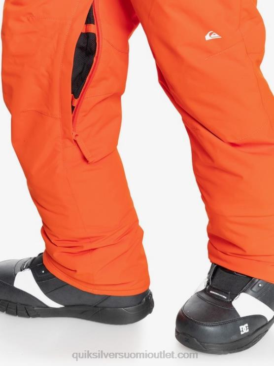 Quiksilver D6JJ2291 pojat soseutettu kurpitsa 8-16 farmarieristetyt oranssit lumihousut 8-16