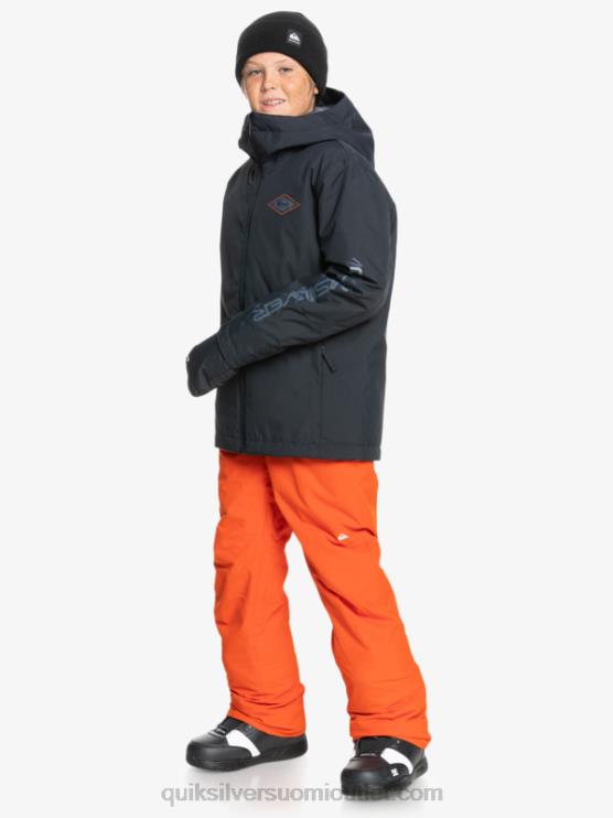 Quiksilver D6JJ2291 pojat soseutettu kurpitsa 8-16 farmarieristetyt oranssit lumihousut 8-16