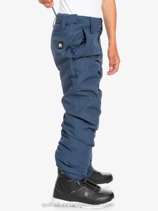 Quiksilver D6JJ2292 pojat merkki sininen 8-16 farmarieristetyt siniset lumihousut 8-16