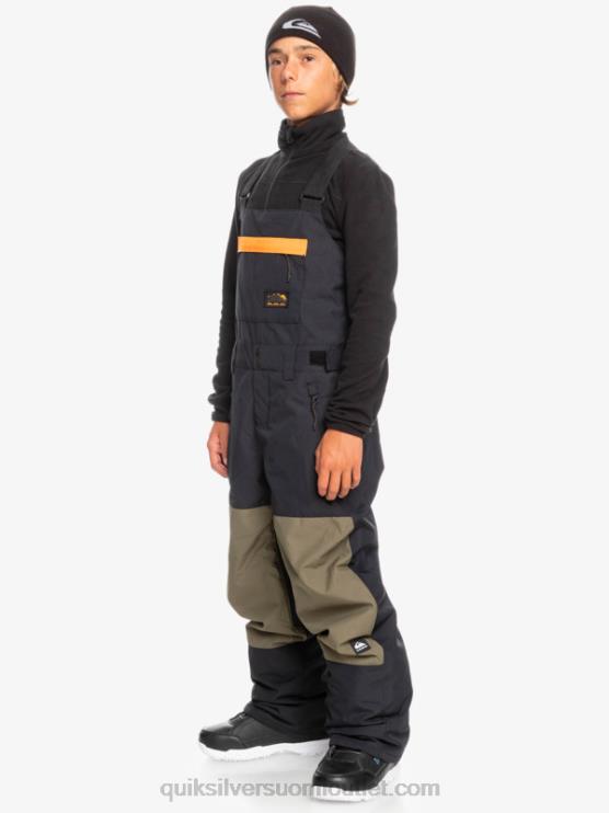 Quiksilver D6JJ2318 pojat oikea musta 8-16 mash up eristetyt lumilappuhousut