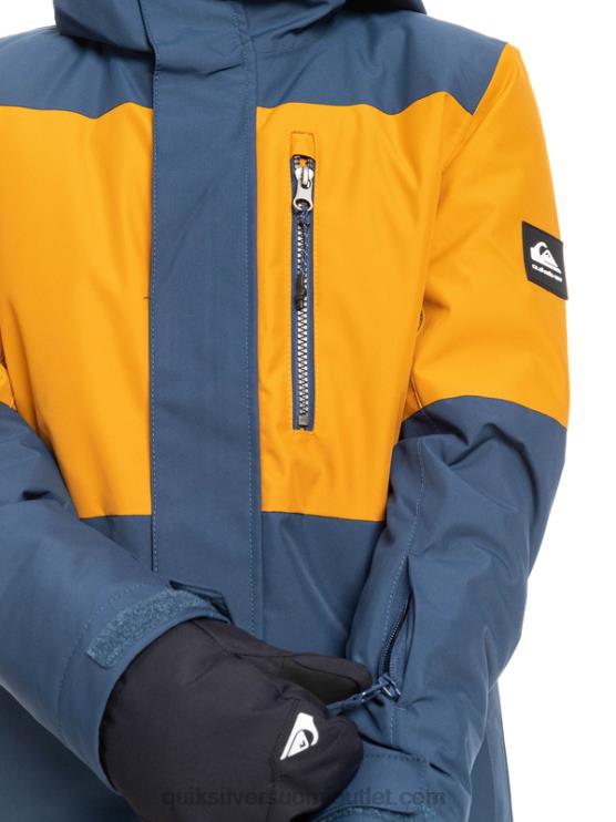 Quiksilver D6JJ2338 pojat merkki sininen 8-16 mission block tekninen lumitakki