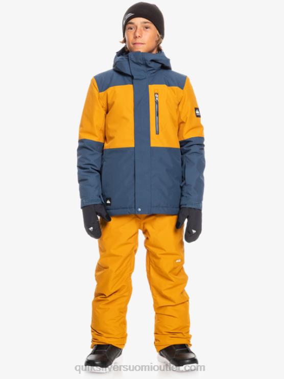 Quiksilver D6JJ2338 pojat merkki sininen 8-16 mission block tekninen lumitakki