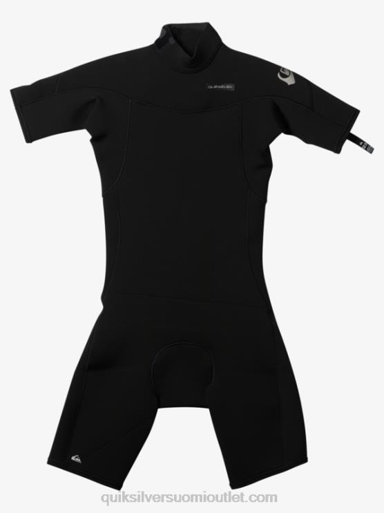 Quiksilver D6JJ2040 pojat musta 8-16 2/2mm arkikäyttöinen lyhythihainen vetoketjullinen jousipuku