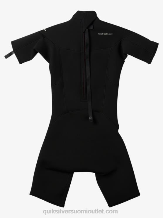 Quiksilver D6JJ2040 pojat musta 8-16 2/2mm arkikäyttöinen lyhythihainen vetoketjullinen jousipuku