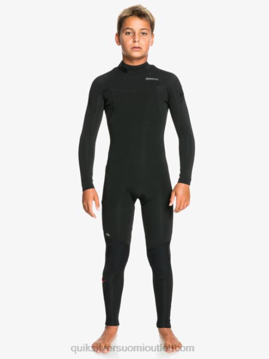 Quiksilver D6JJ2188 pojat musta 8-16 4/3mm sessions l/sl fullsuit