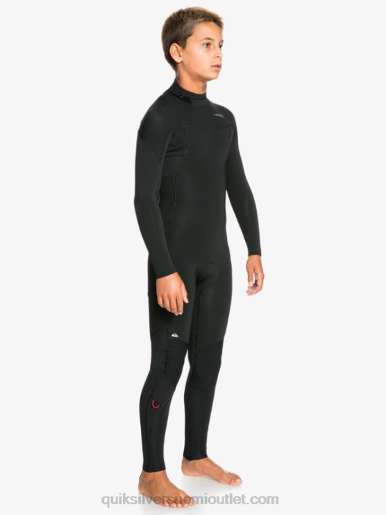 Quiksilver D6JJ2188 pojat musta 8-16 4/3mm sessions l/sl fullsuit
