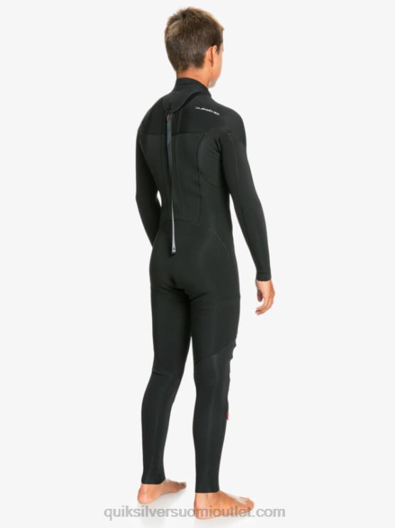 Quiksilver D6JJ2188 pojat musta 8-16 4/3mm sessions l/sl fullsuit