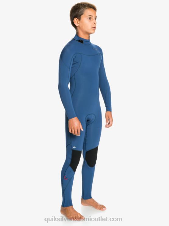 Quiksilver D6JJ2189 pojat merkki sininen 8-16 4/3mm sessions l/sl fullsuit