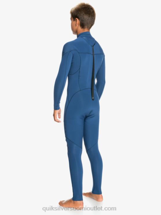 Quiksilver D6JJ2189 pojat merkki sininen 8-16 4/3mm sessions l/sl fullsuit