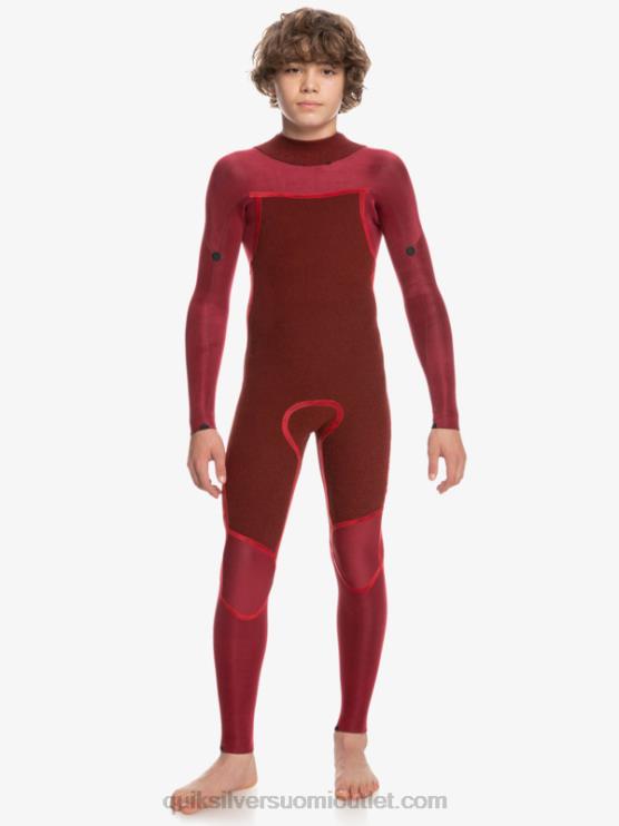 Quiksilver D6JJ2223 pojat musta/maakunnansininen 8-16 3/2mm jokapäiväistä vetoketjullista märkäpukua
