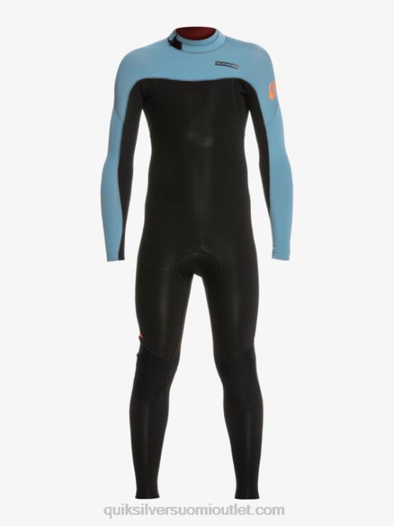 Quiksilver D6JJ2223 pojat musta/maakunnansininen 8-16 3/2mm jokapäiväistä vetoketjullista märkäpukua