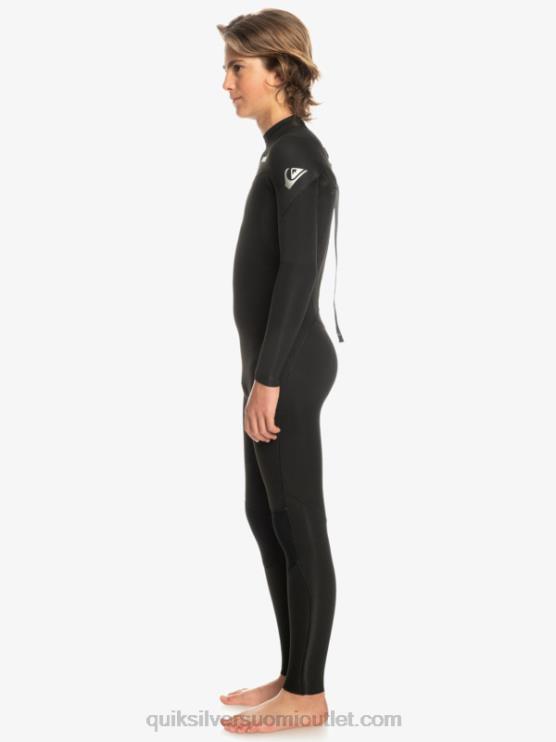 Quiksilver D6JJ2224 pojat musta 8-16 3/2mm jokapäiväistä vetoketjullista märkäpukua