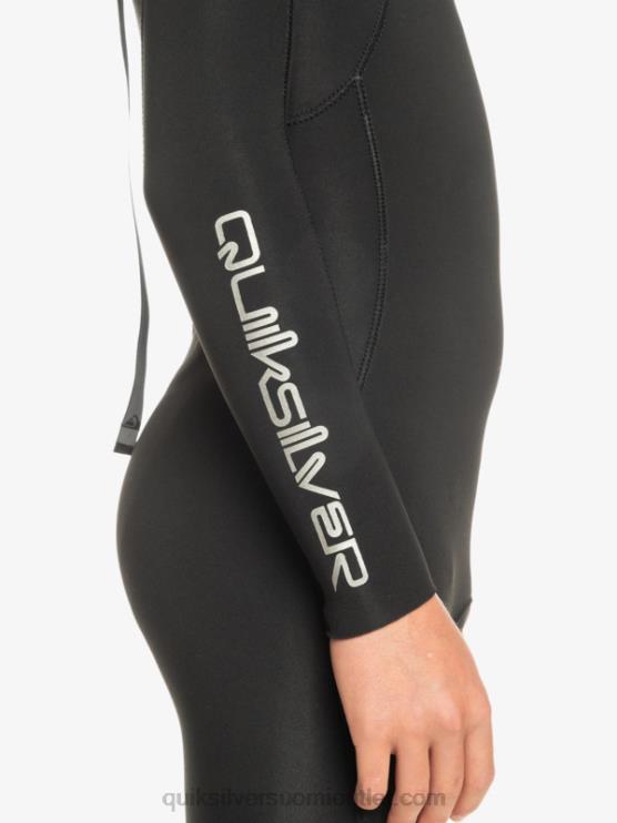 Quiksilver D6JJ2224 pojat musta 8-16 3/2mm jokapäiväistä vetoketjullista märkäpukua