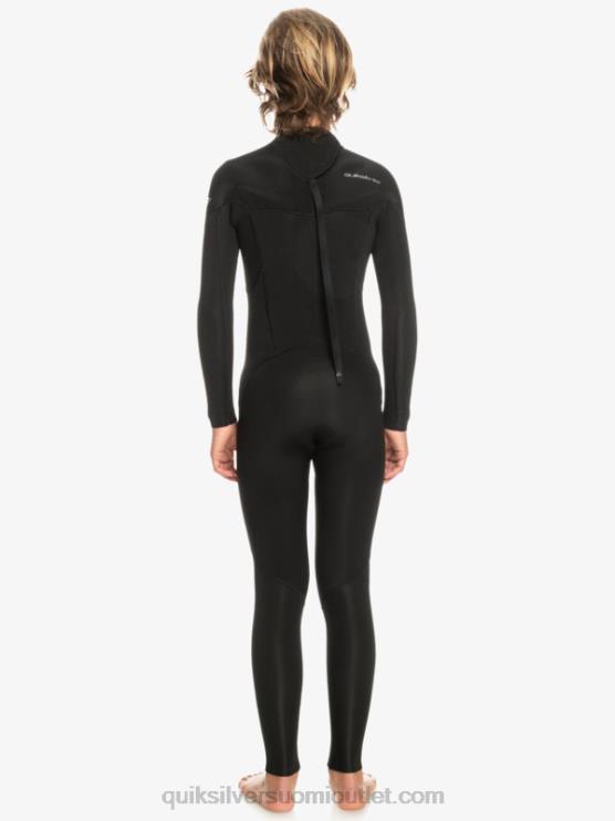 Quiksilver D6JJ2224 pojat musta 8-16 3/2mm jokapäiväistä vetoketjullista märkäpukua