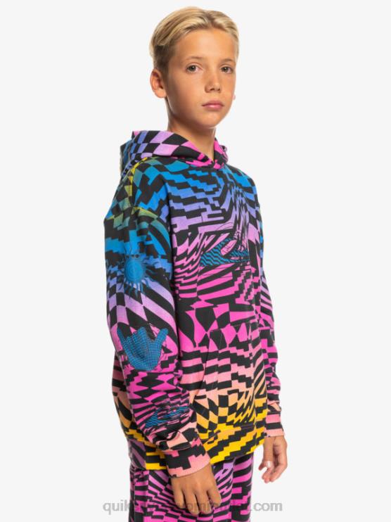 Quiksilver D6JJ2051 pojat pink glo radikaali kertaa 231 8-16 radikaalisti ylimitoitettu huppari