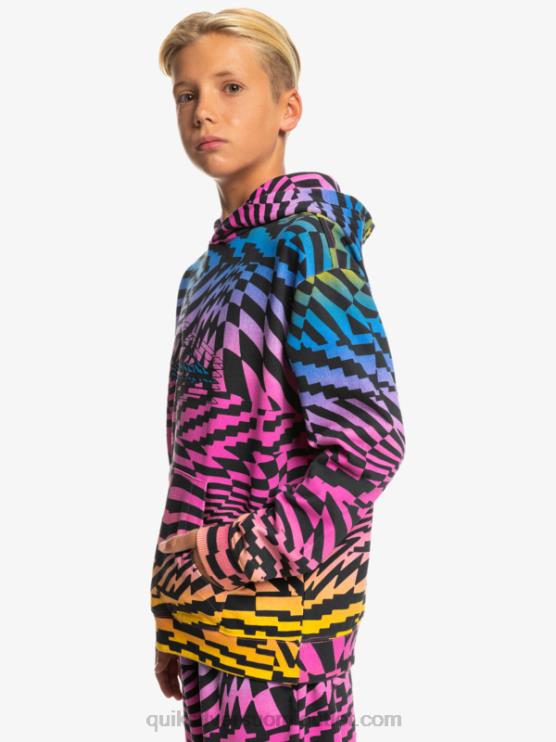 Quiksilver D6JJ2051 pojat pink glo radikaali kertaa 231 8-16 radikaalisti ylimitoitettu huppari