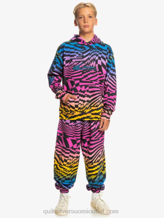 Quiksilver D6JJ2051 pojat pink glo radikaali kertaa 231 8-16 radikaalisti ylimitoitettu huppari