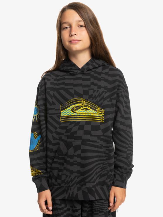 Quiksilver D6JJ2052 pojat musta radikaali kertaa 231 8-16 radikaalisti ylimitoitettu huppari