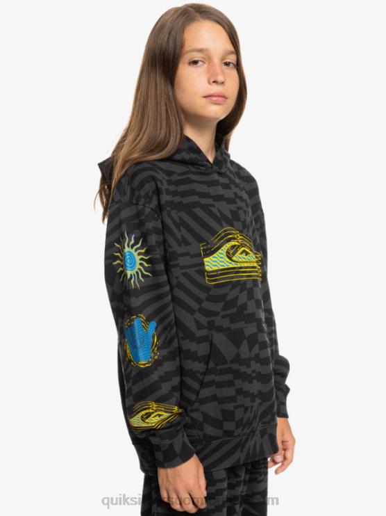 Quiksilver D6JJ2052 pojat musta radikaali kertaa 231 8-16 radikaalisti ylimitoitettu huppari