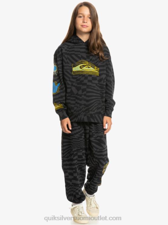 Quiksilver D6JJ2052 pojat musta radikaali kertaa 231 8-16 radikaalisti ylimitoitettu huppari