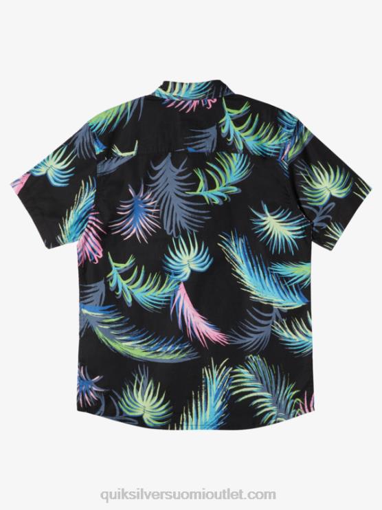 Quiksilver D6JJ1913 pojat musta trooppinen häiriö Trooppinen glitch lyhythihainen paita