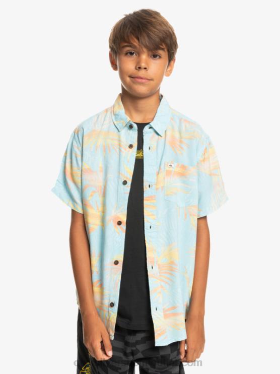 Quiksilver D6JJ2197 pojat taivaansininen repeytyi 8-16 revitty lyhythihainen paita