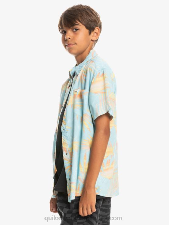 Quiksilver D6JJ2197 pojat taivaansininen repeytyi 8-16 revitty lyhythihainen paita