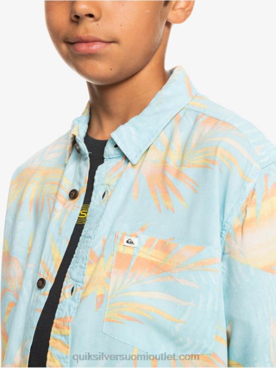 Quiksilver D6JJ2197 pojat taivaansininen repeytyi 8-16 revitty lyhythihainen paita