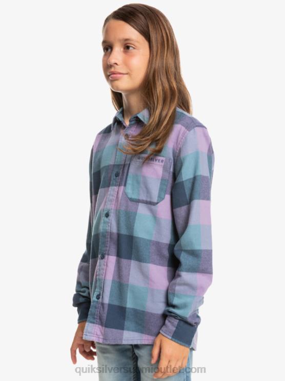 Quiksilver D6JJ2304 pojat insignia sininen emäperho 8-16 pitkähihainen emäkärpäsen flanellipaita