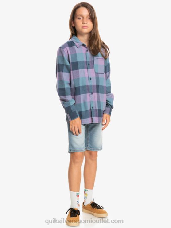 Quiksilver D6JJ2304 pojat insignia sininen emäperho 8-16 pitkähihainen emäkärpäsen flanellipaita