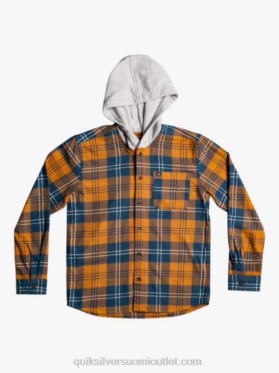 Quiksilver D6JJ2309 pojat ruskea sokeri harelaw 8-16 halidon-hupullinen pitkähihainen paita