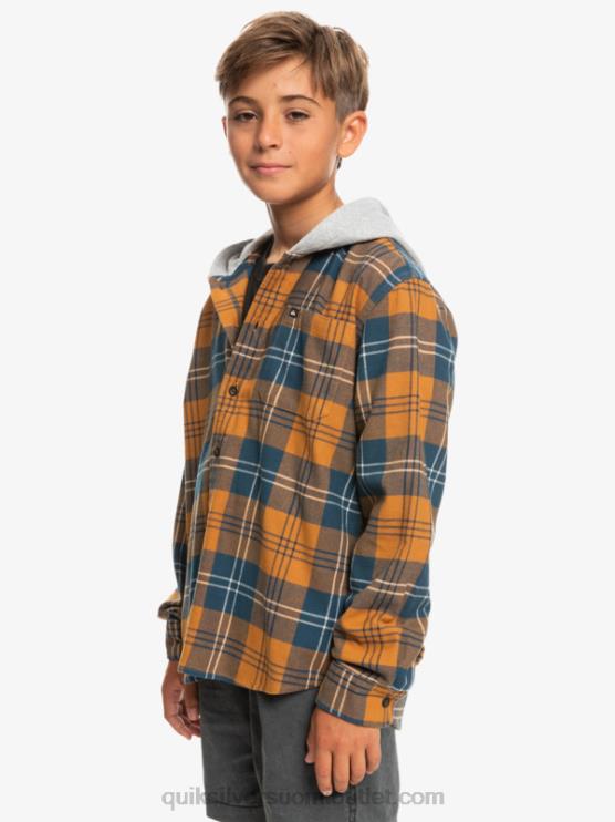 Quiksilver D6JJ2309 pojat ruskea sokeri harelaw 8-16 halidon-hupullinen pitkähihainen paita