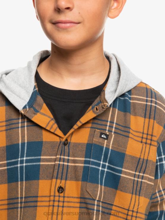 Quiksilver D6JJ2309 pojat ruskea sokeri harelaw 8-16 halidon-hupullinen pitkähihainen paita