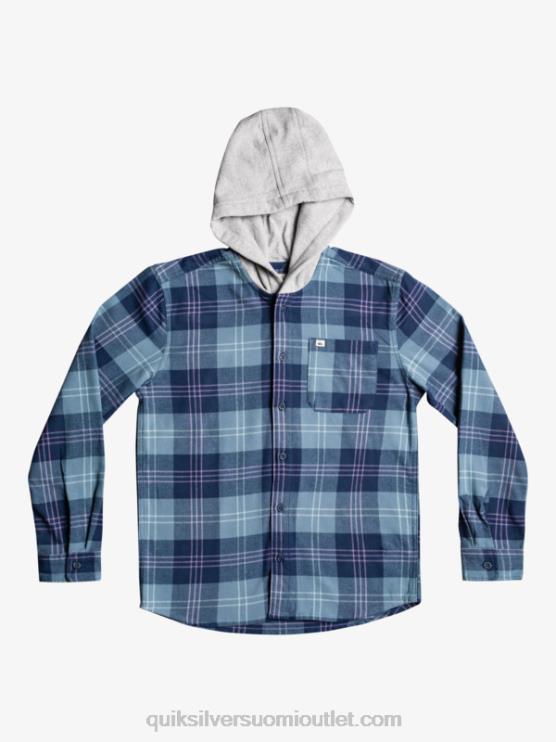 Quiksilver D6JJ2310 pojat Provencial Blue Harelaw 8-16 halidon-hupullinen pitkähihainen paita