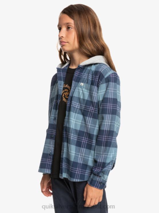 Quiksilver D6JJ2310 pojat Provencial Blue Harelaw 8-16 halidon-hupullinen pitkähihainen paita
