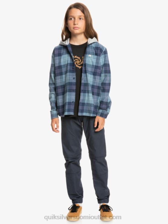 Quiksilver D6JJ2310 pojat Provencial Blue Harelaw 8-16 halidon-hupullinen pitkähihainen paita