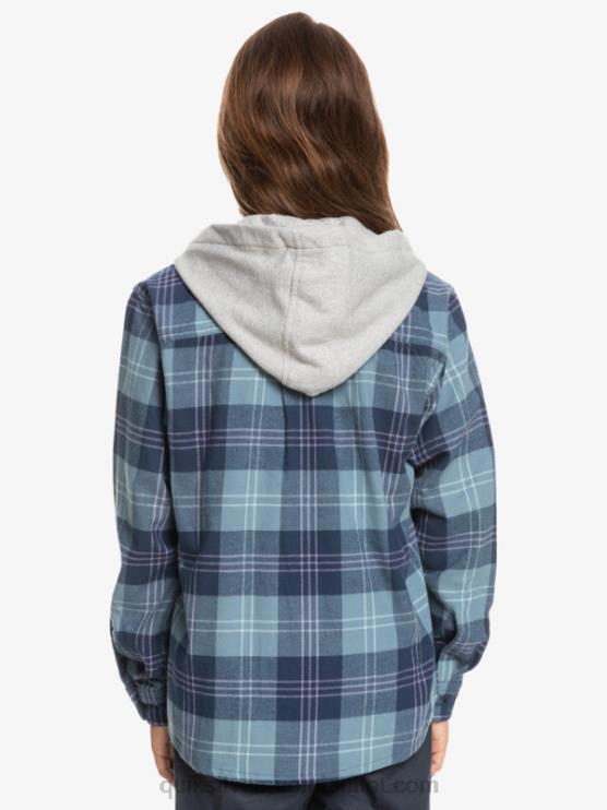 Quiksilver D6JJ2310 pojat Provencial Blue Harelaw 8-16 halidon-hupullinen pitkähihainen paita