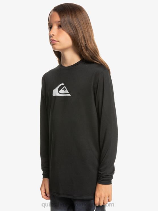 Quiksilver D6JJ2117 pojat musta 8-16 kiinteä viiva ls youth l/sl surffit-paita