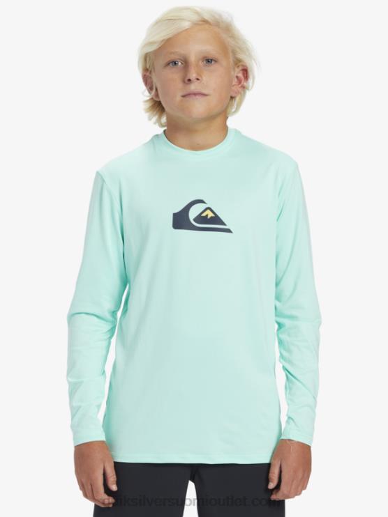 Quiksilver D6JJ2120 pojat rantalasi 8-16 kiinteä viiva ls youth l/sl surffit-paita