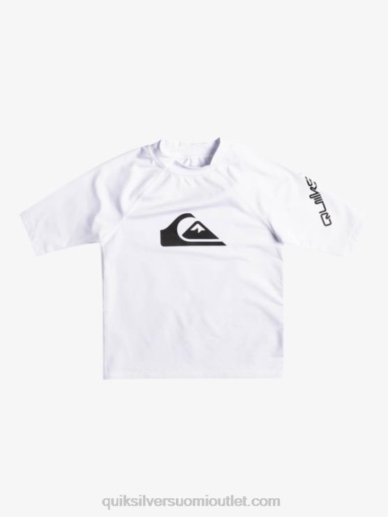 Quiksilver D6JJ2126 pojat valkoinen 2-7 kaikkien aikojen lyhythihainen upf 50 rashguard