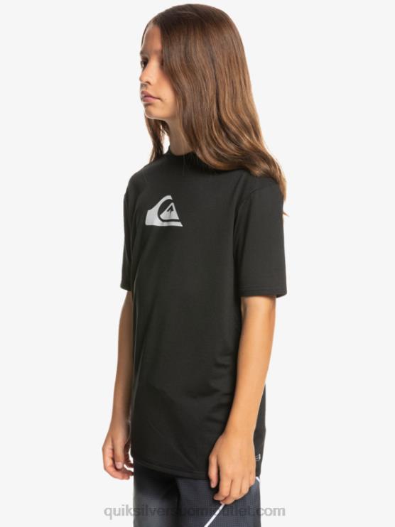 Quiksilver D6JJ2134 pojat musta 8-16 solid streak lyhythihainen upf 50 surffit-paita