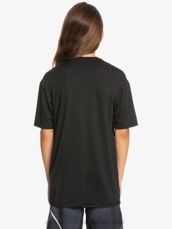 Quiksilver D6JJ2134 pojat musta 8-16 solid streak lyhythihainen upf 50 surffit-paita