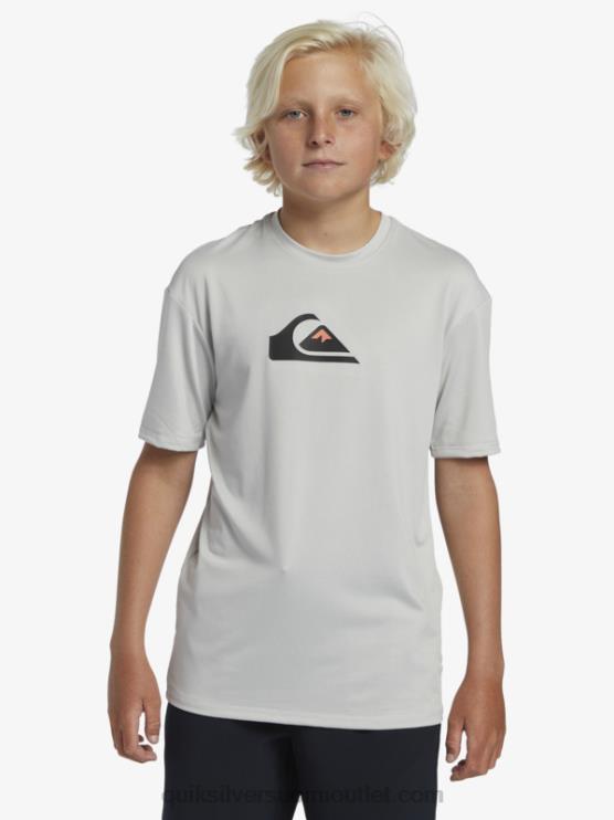 Quiksilver D6JJ2135 pojat harmaa violetti 8-16 solid streak lyhythihainen upf 50 surffit-paita