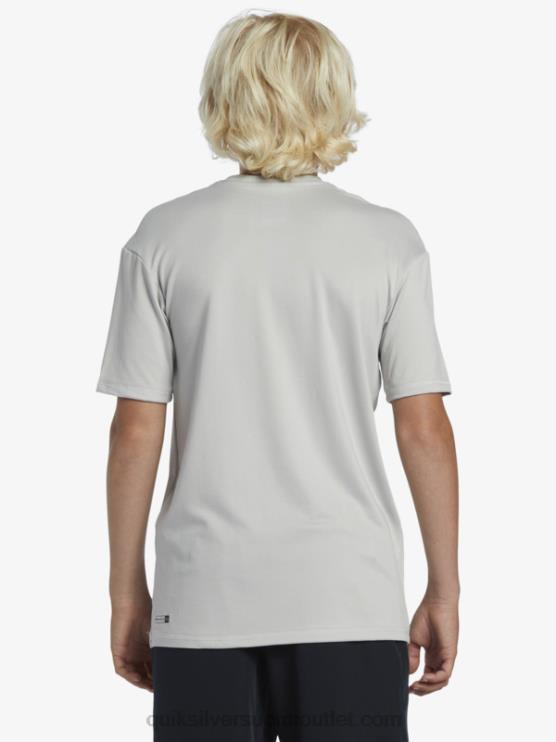 Quiksilver D6JJ2135 pojat harmaa violetti 8-16 solid streak lyhythihainen upf 50 surffit-paita