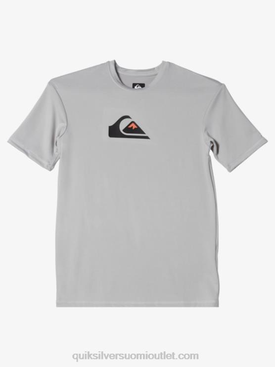 Quiksilver D6JJ2135 pojat harmaa violetti 8-16 solid streak lyhythihainen upf 50 surffit-paita