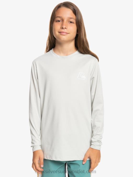 Quiksilver D6JJ2198 pojat harmaa violetti kanerva 8-16 heritage kanerva pitkähihainen upf 50 surffit-paita