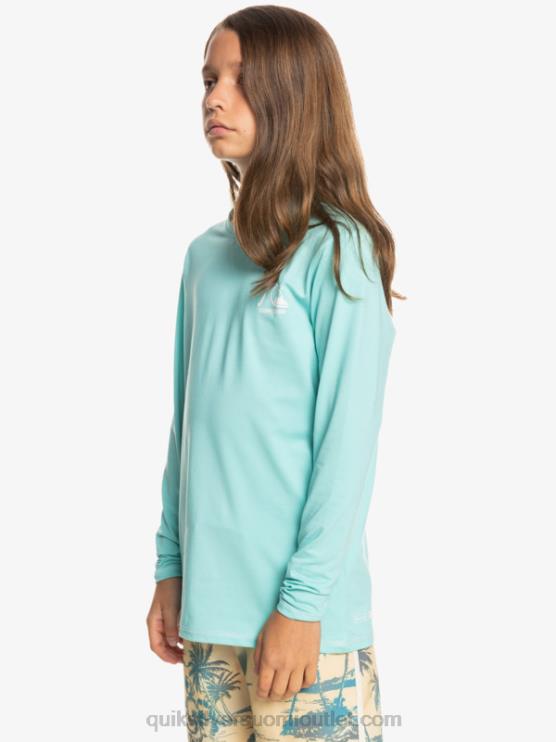 Quiksilver D6JJ2199 pojat enkelinsininen kanerva 8-16 heritage kanerva pitkähihainen upf 50 surffit-paita