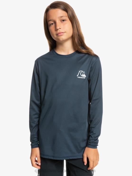 Quiksilver D6JJ2200 pojat keskiyön laivaston kanerva 8-16 heritage kanerva pitkähihainen upf 50 surffit-paita