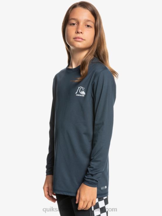 Quiksilver D6JJ2200 pojat keskiyön laivaston kanerva 8-16 heritage kanerva pitkähihainen upf 50 surffit-paita