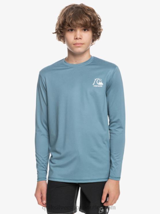 Quiksilver D6JJ2201 pojat maakunnan sininen kanerva 8-16 heritage kanerva pitkähihainen upf 50 surffit-paita